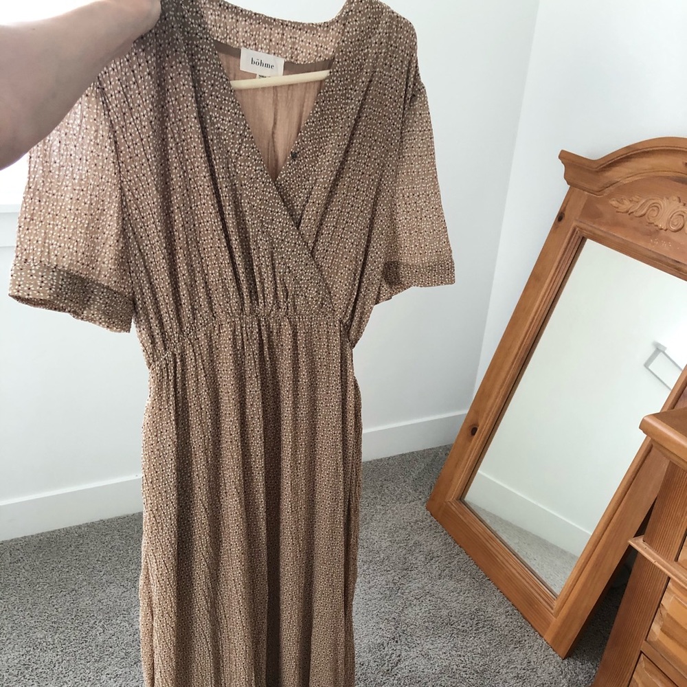 Never been worn beautiful maxi tie Bohme dress